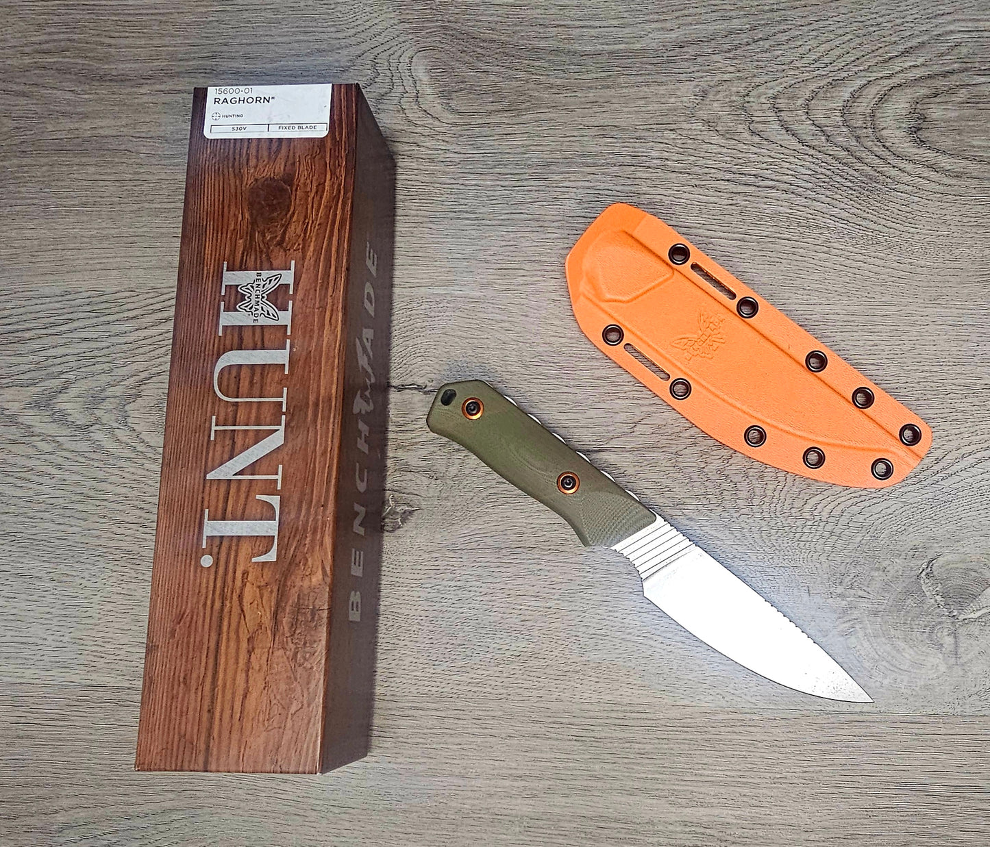 B-USA 15600-01 RAGH*RN FIXED BLADE KNIFE. MADE on a BENCH in Oregon