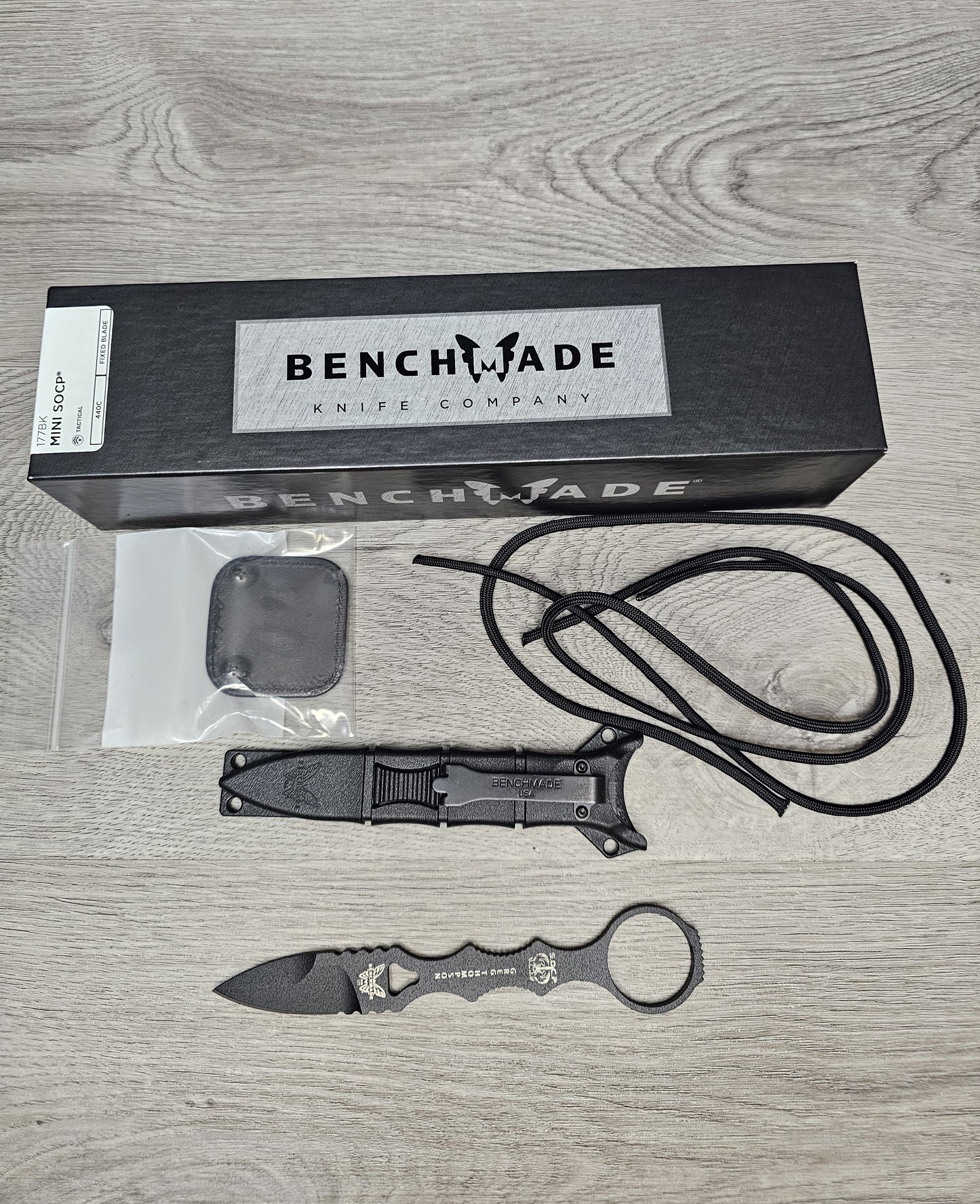 B-USA 177BK MIN* SOCP SPEAR POINT KNIFE. MADE on a BENCH in Oregon