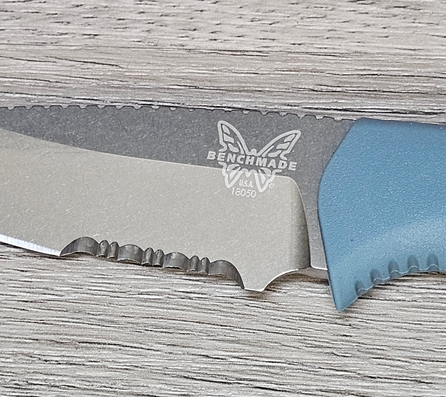 B-USA 18050s INTER*ECT DEPTH BLUE FIXED BLADE KNIFE. MADE on a BENCH in Oregon