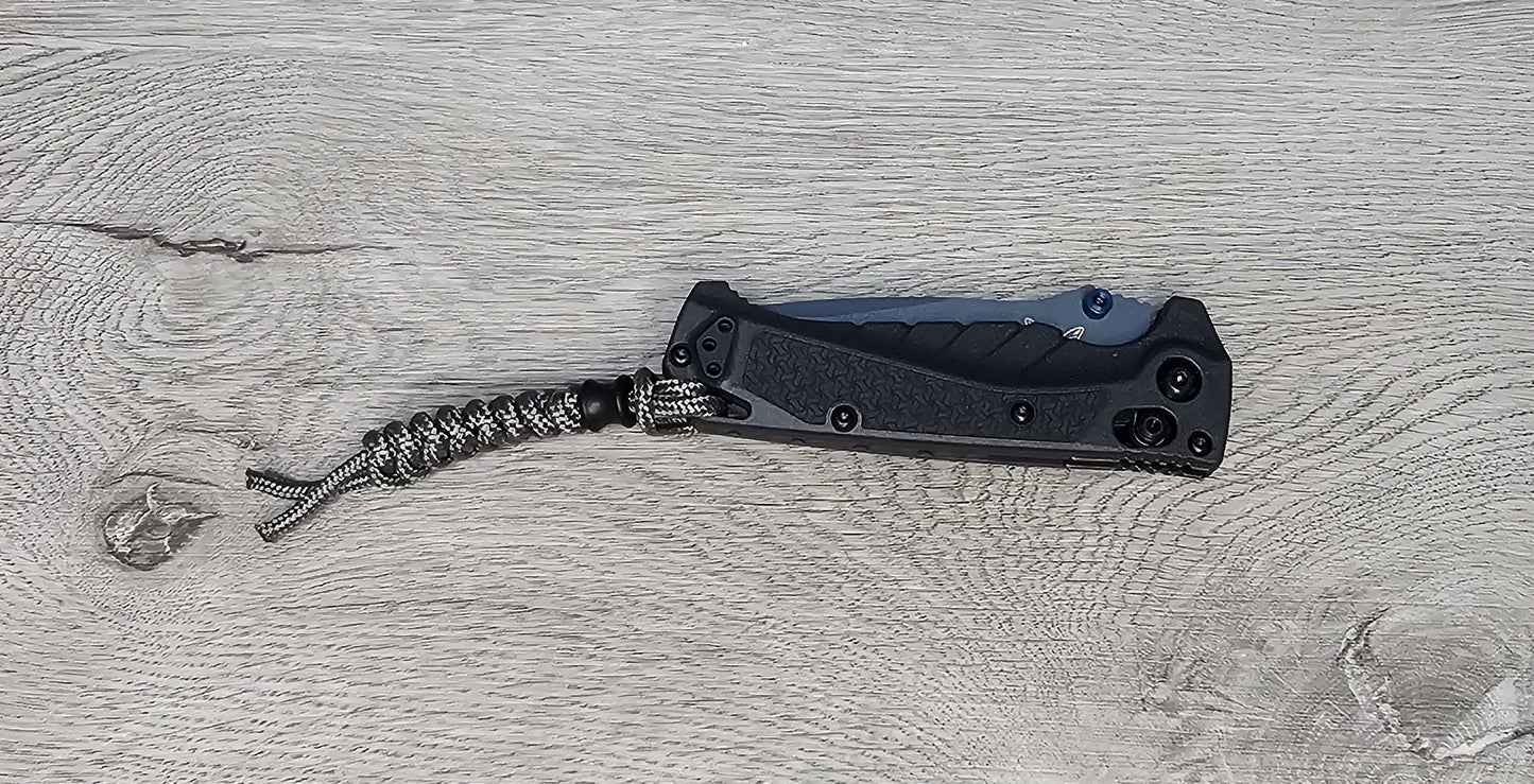 B-USA 18065BT-01 M*NI ADIRA WATER SERIES TEMPEST GRAY FOLDING KNIFE MADE on a BENCH in Oregon