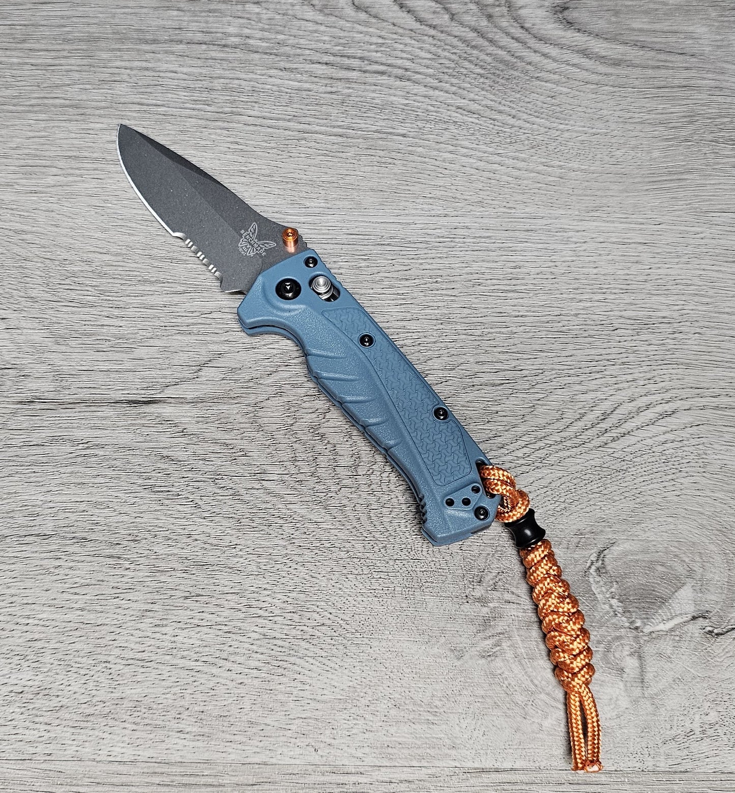 B-USA 18065s M*NI ADIRA WATER SERIES FOLDING KNIFE MADE on a BENCH in Oregon