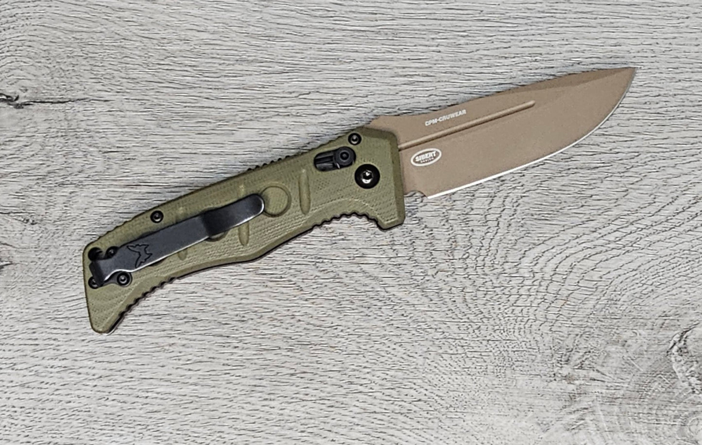 B-USA 2730FE-2 MINI AUTO ADAM*S OD GREEN G10 AUTO OPENING (NON 0TF) KNIFE . MADE on a BENCH in Oregon