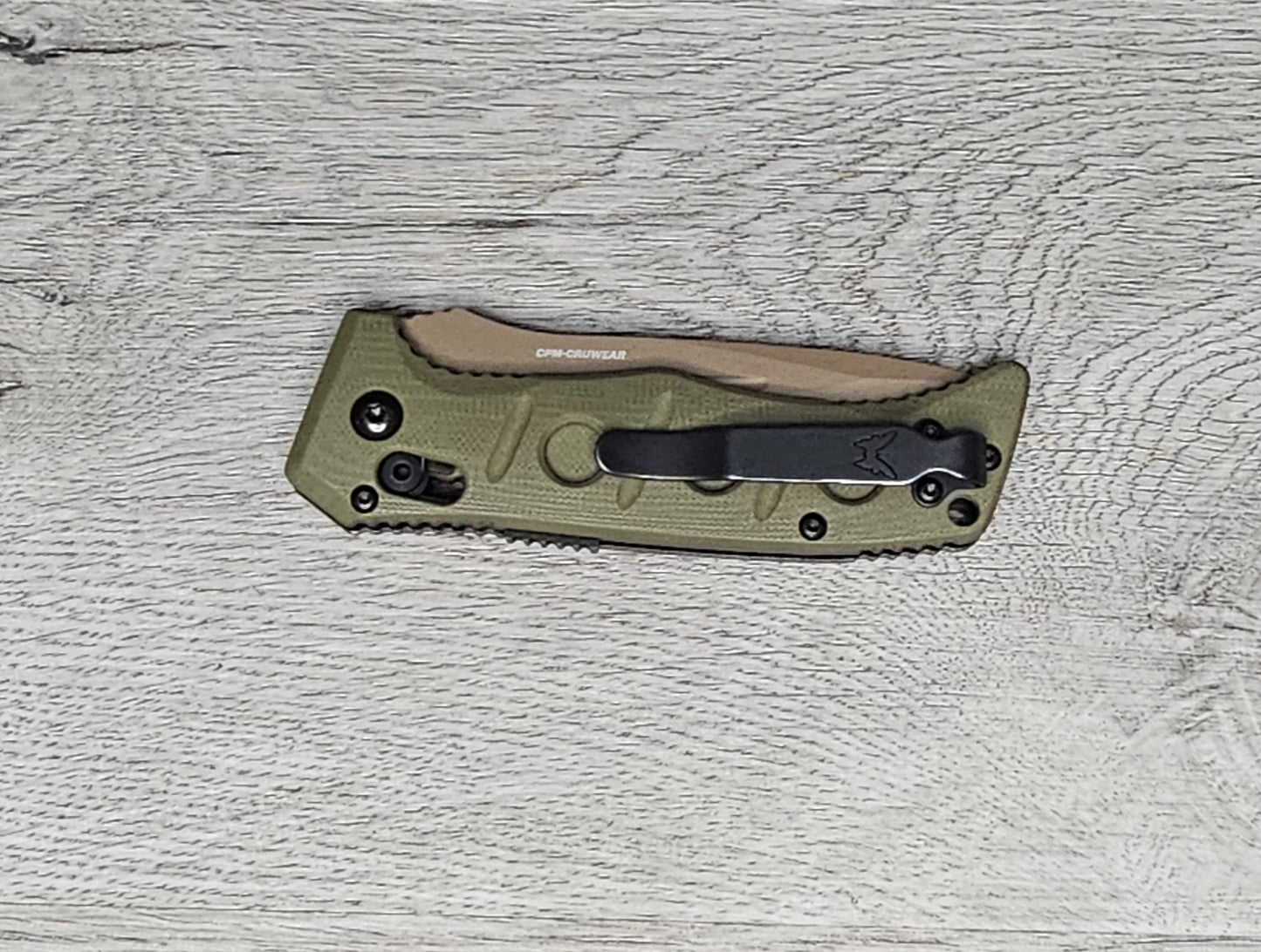 B-USA 2730FE-2 MINI AUTO ADAM*S OD GREEN G10 AUTO OPENING (NON 0TF) KNIFE . MADE on a BENCH in Oregon
