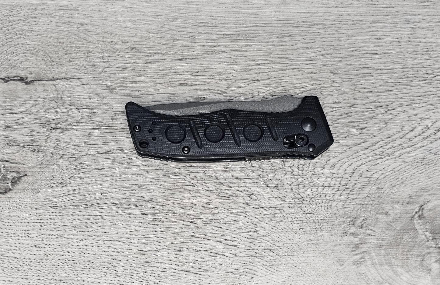 B-USA 2730GY-1 MINI AUTO ADAM*S BLACK G10 AUTO OPENING (NON 0TF) KNIFE . MADE on a BENCH in Oregon