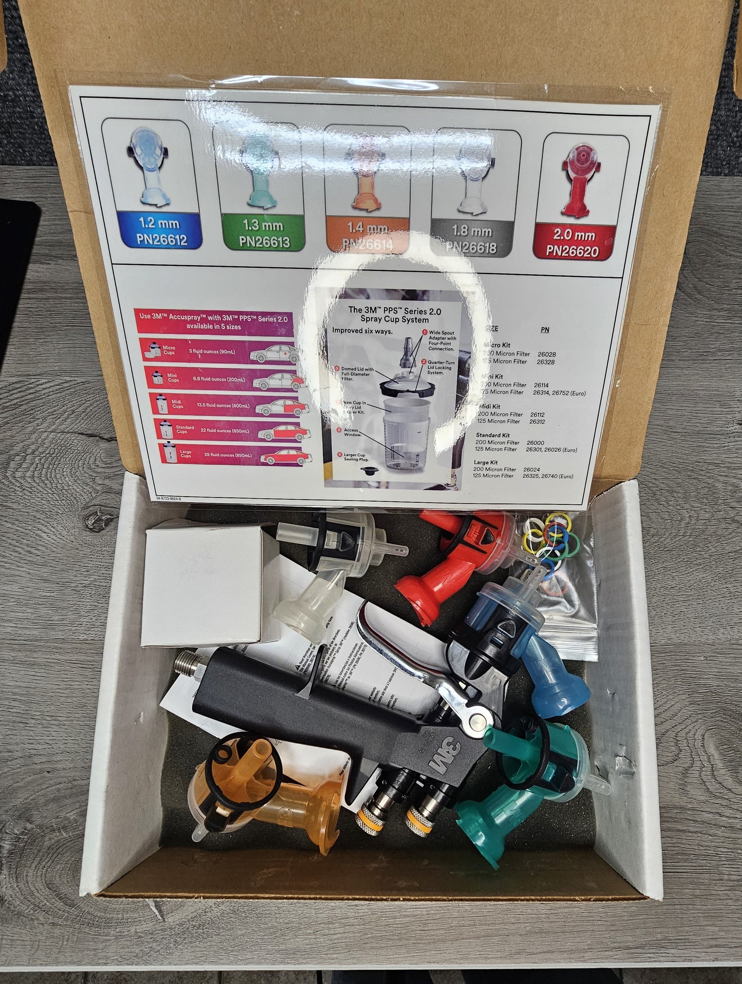 3M ACCUSPRAY ONE PAINT GUN TRUCK WORN BOX GUN IS BRAN NEW 5 TIP SIZES INCLUDED
