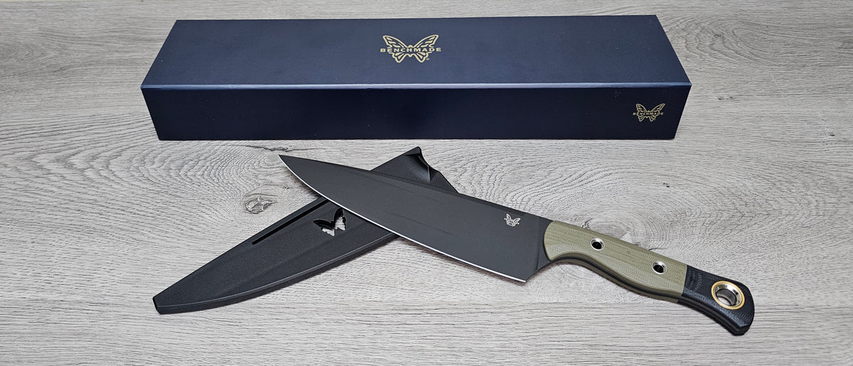 B-USA 4025BK-01 -8" CH3F KNIFE OD GREEN/ BLACK