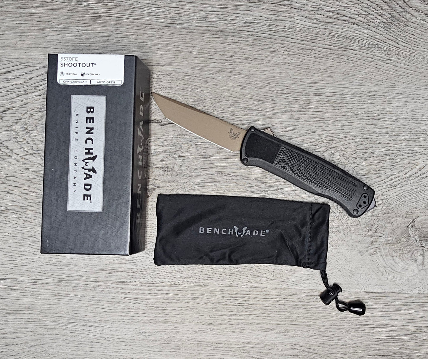 B-USA 5370FE SHO*TOUT ELITE TANTO OTF MADE on a BENCH in Oregon