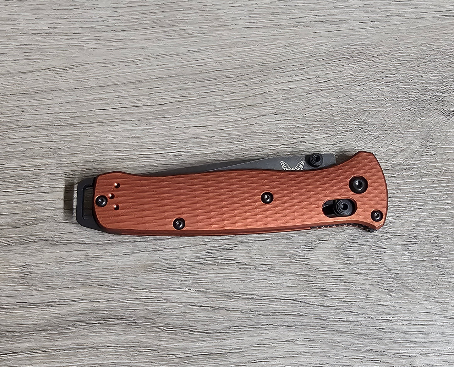 B-USA 537BK-06 BA*LOUT TANTO SERATED BURNT COPPER ALUMINUM. MADE on a BENCH in Oregon