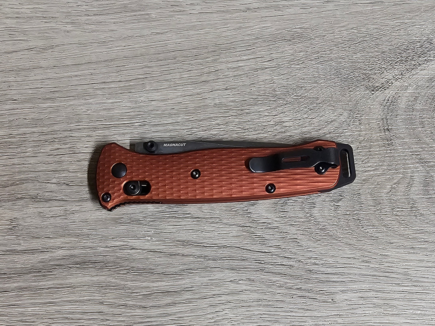 B-USA 537BK-06 BA*LOUT TANTO SERATED BURNT COPPER ALUMINUM. MADE on a BENCH in Oregon
