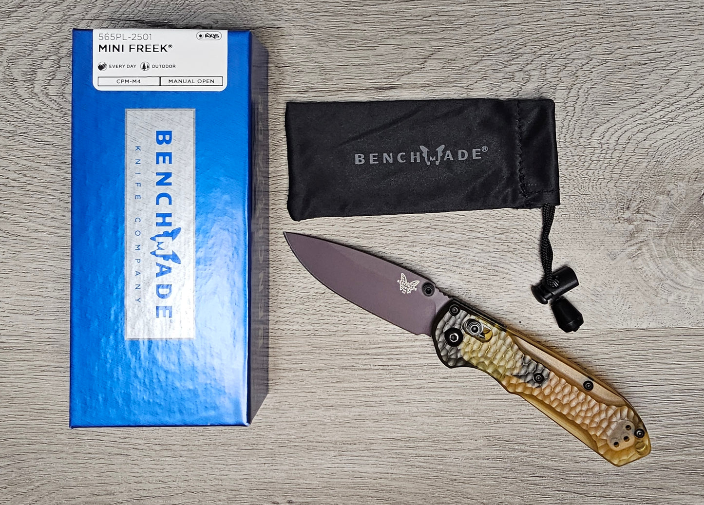 B-USA 565PL-2501 MIN* FREEK LIMITED EDITION MADE on a BENCH in Oregon