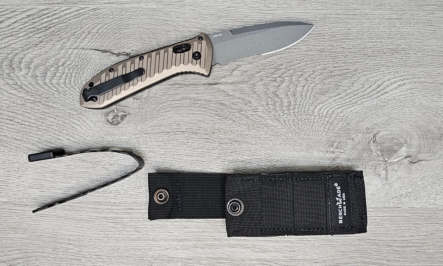 B-USA 5700SGY-1 AUTO PRES*DIO II DARK EARTH ALUMINUM OPENING (NON 0TF) KNIFE . MADE on a BENCH in Oregon