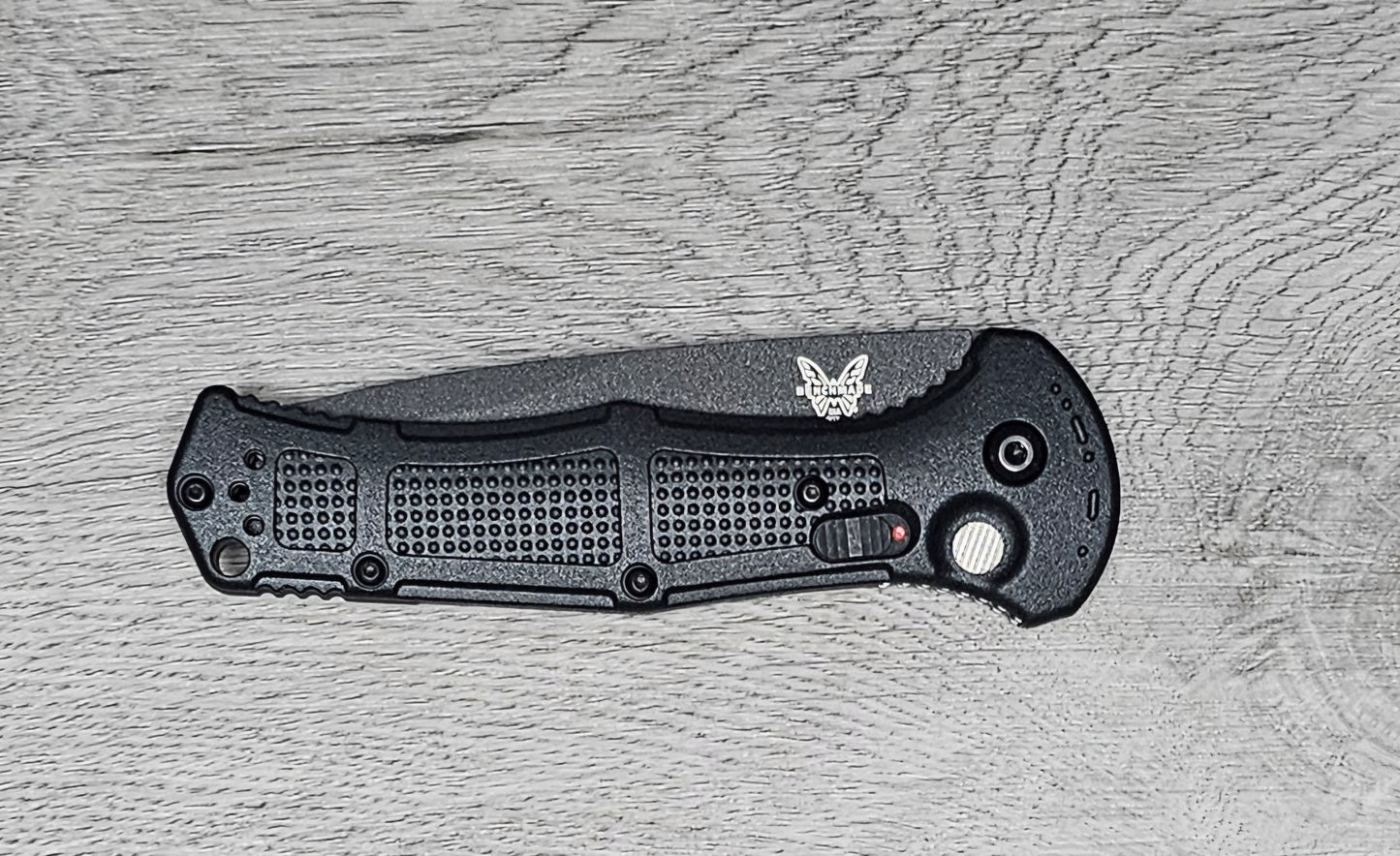 B-USA 9070BK CLAYM*RE AUTO OPENING (NON 0TF) BLACK KNIFE . MADE on a BENCH in Oregon