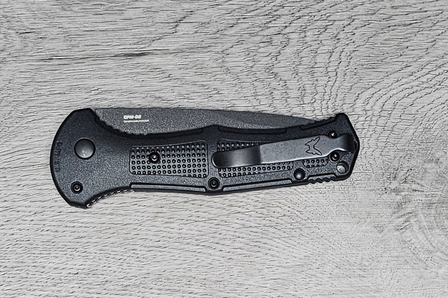 B-USA 9070BK CLAYM*RE AUTO OPENING (NON 0TF) BLACK KNIFE . MADE on a BENCH in Oregon