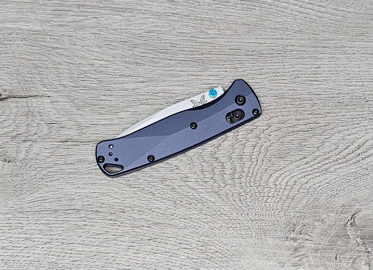 B-USA 535SL-13 BUGO*T BLUE ALUMINUM MADE on a BENCH in Oregon