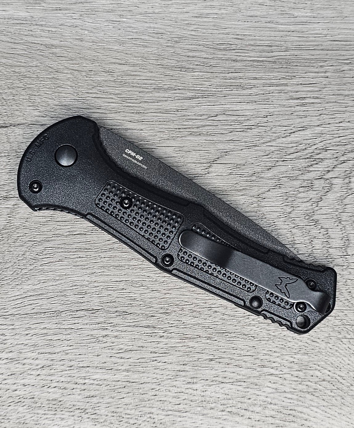 B-USA 9071SBK CLAYM*RE AUTO OPENING (NON 0TF) KNIFE . MADE on a BENCH in Oregon