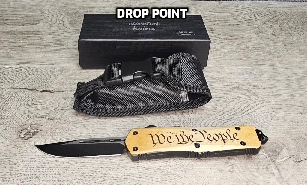 ESSENTIAL KNIVES "THE ESSENTIAL 9" WE THE PEOPLE Out The Front Knife 3 BLADE TYPES