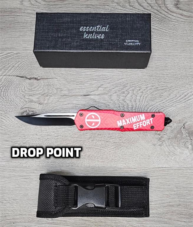 ESSENTIAL KNIVES "THE ESSENTIAL 9" MAXIMUM EFFORT Out The Front Knife 4 BLADE TYPES