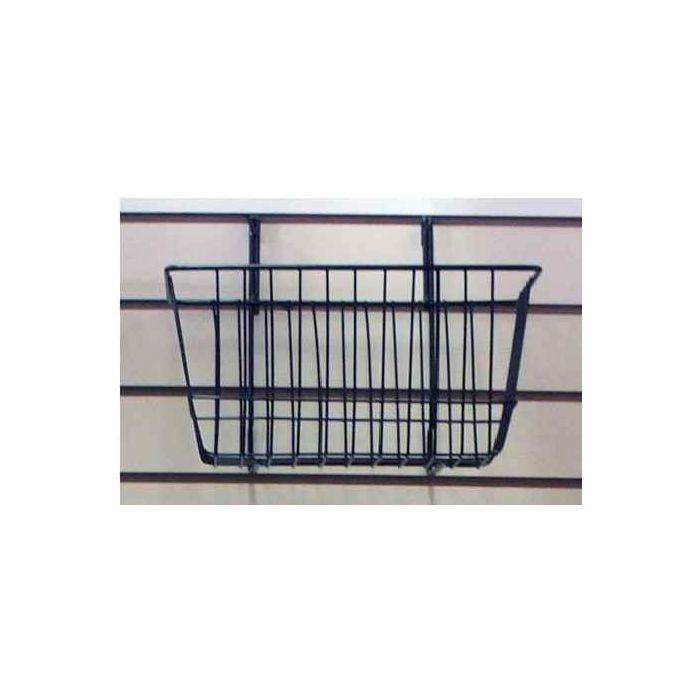 MEDIUM WIRE BASKET 12X6X6" FOR SLATWALL OR PEGBOARD #SW-MDBSK