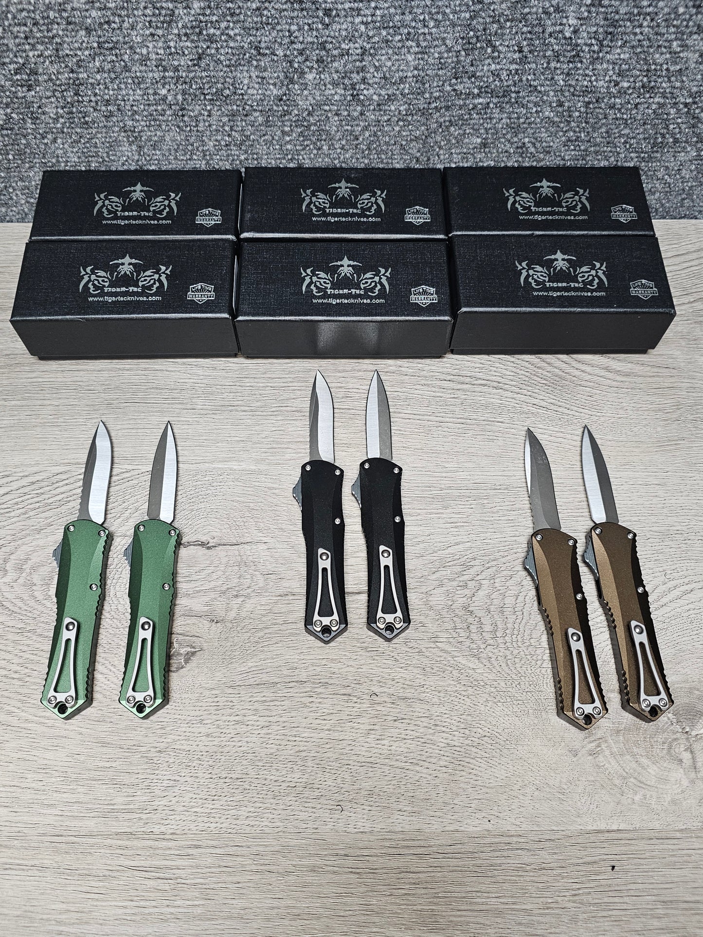 Tiger Tec X3 Black Out The Front Knife Dagger Blade