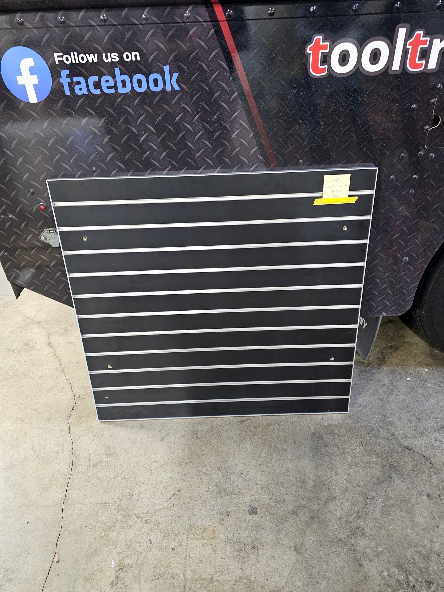 USED SLATWALL PANEL 38 1/4" W X 35 5/8" H