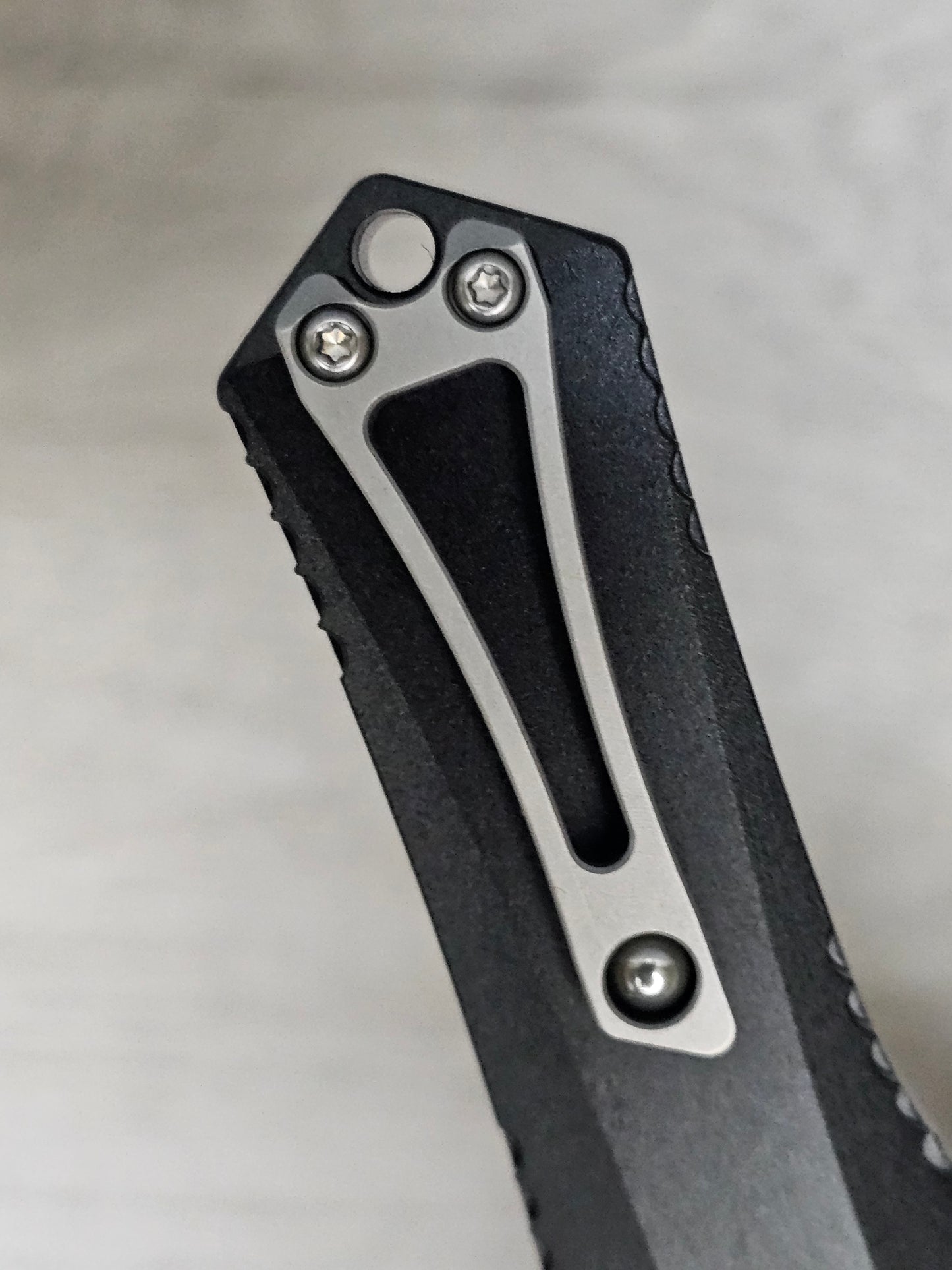 Tiger Tec X3 Black Out The Front Knife Drop Point Blade