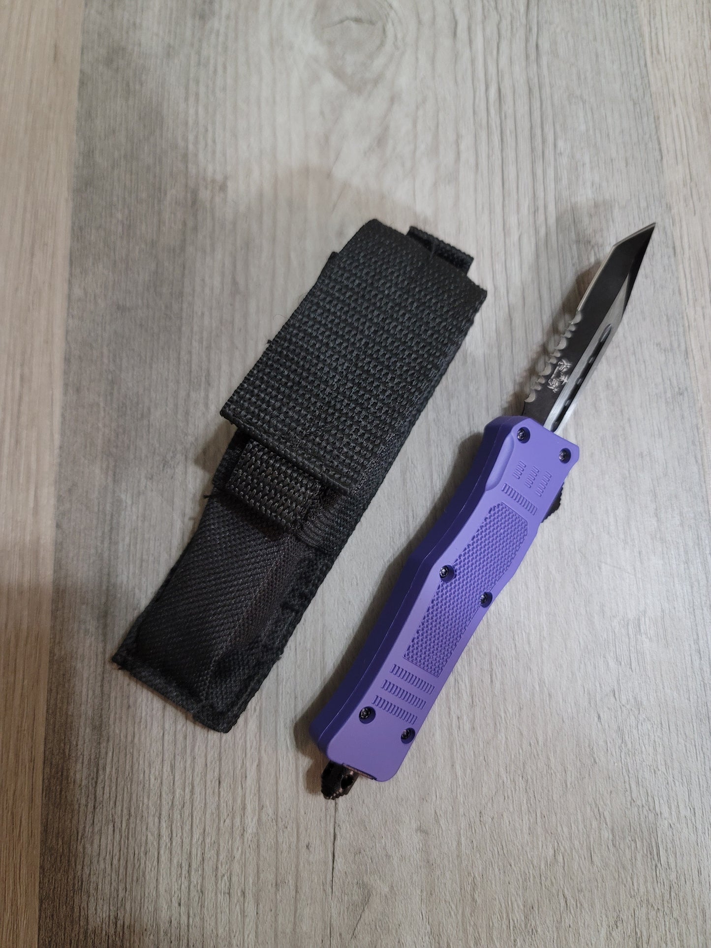 Tiger Tec Defender Purple Out The Front Knife Tanto Blade