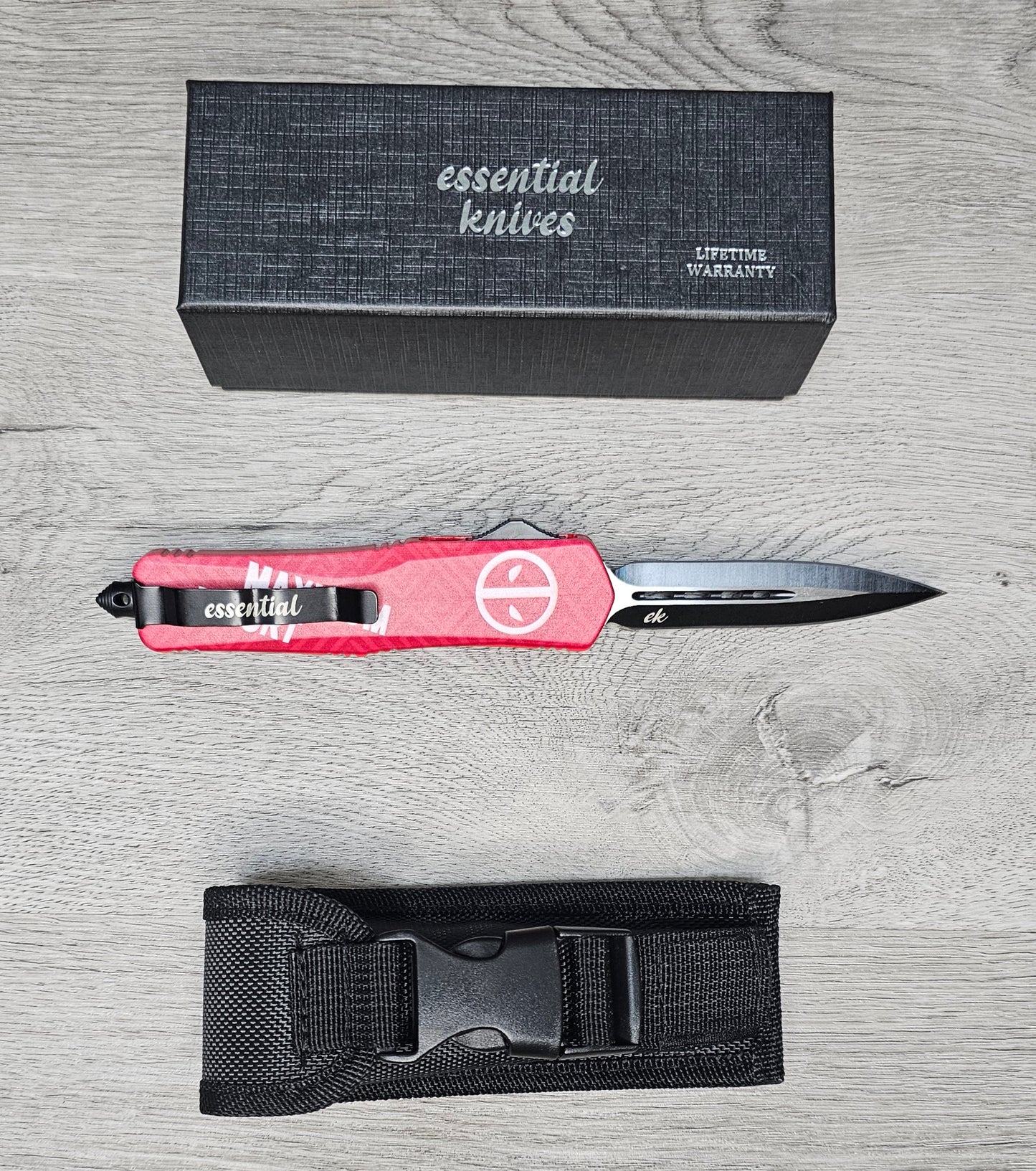 ESSENTIAL KNIVES "THE ESSENTIAL 9" MAXIMUM EFFORT Out The Front Knife Dagger Blade