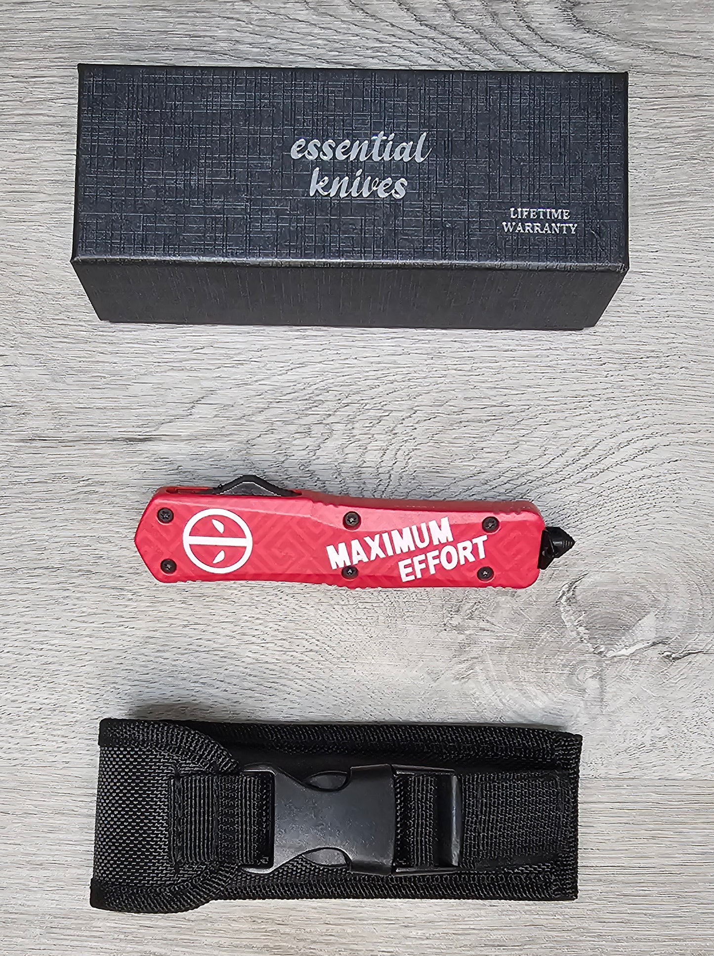ESSENTIAL KNIVES "THE ESSENTIAL 9" MAXIMUM EFFORT Out The Front Knife Dagger Blade