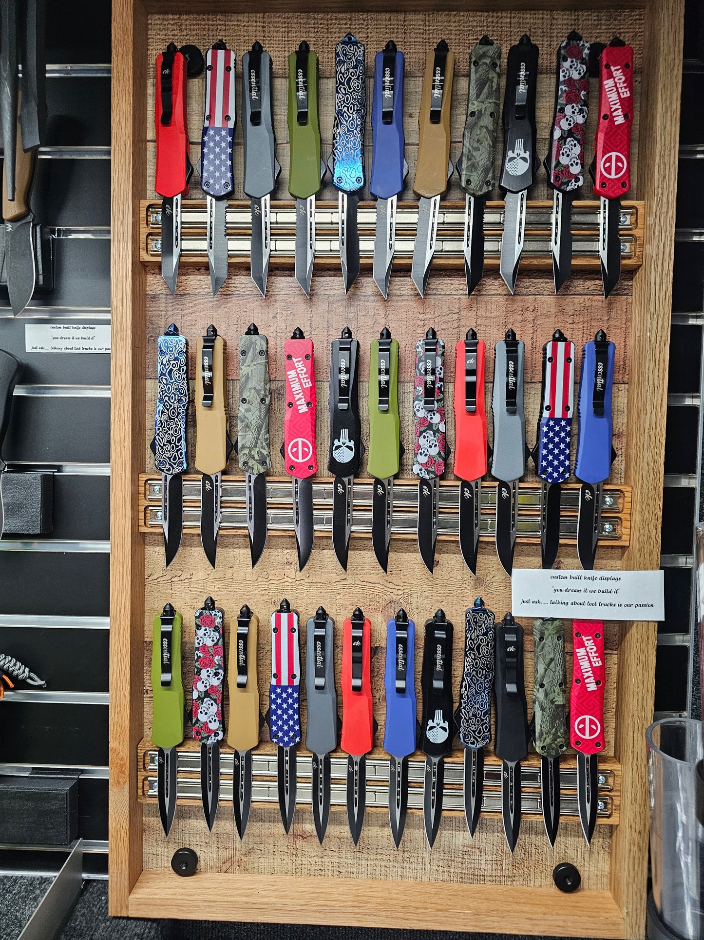 ESSENTIAL KNIVES "THE ESSENTIAL 9" 12 PACK: 1 OF EACH COLOR OR DESIGN, 3 BLADE TYPES