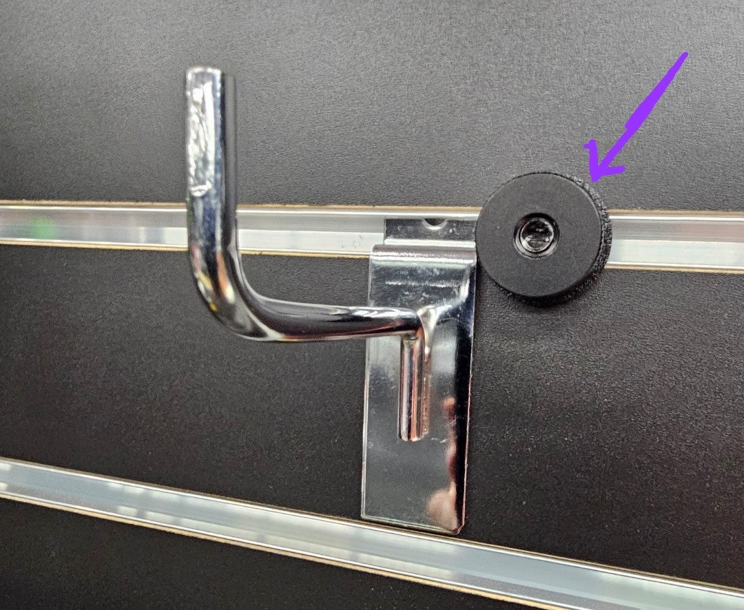 SLATWALL LOCK 6- PACK #SW-SLK6 (ALSO AVAILABLE INDIVIDUALLY)