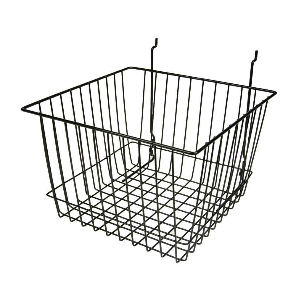 DEEP WIRE BASKET 12X12X8 FOR SLATWALL OR PEGBOARD #SW-DBSK