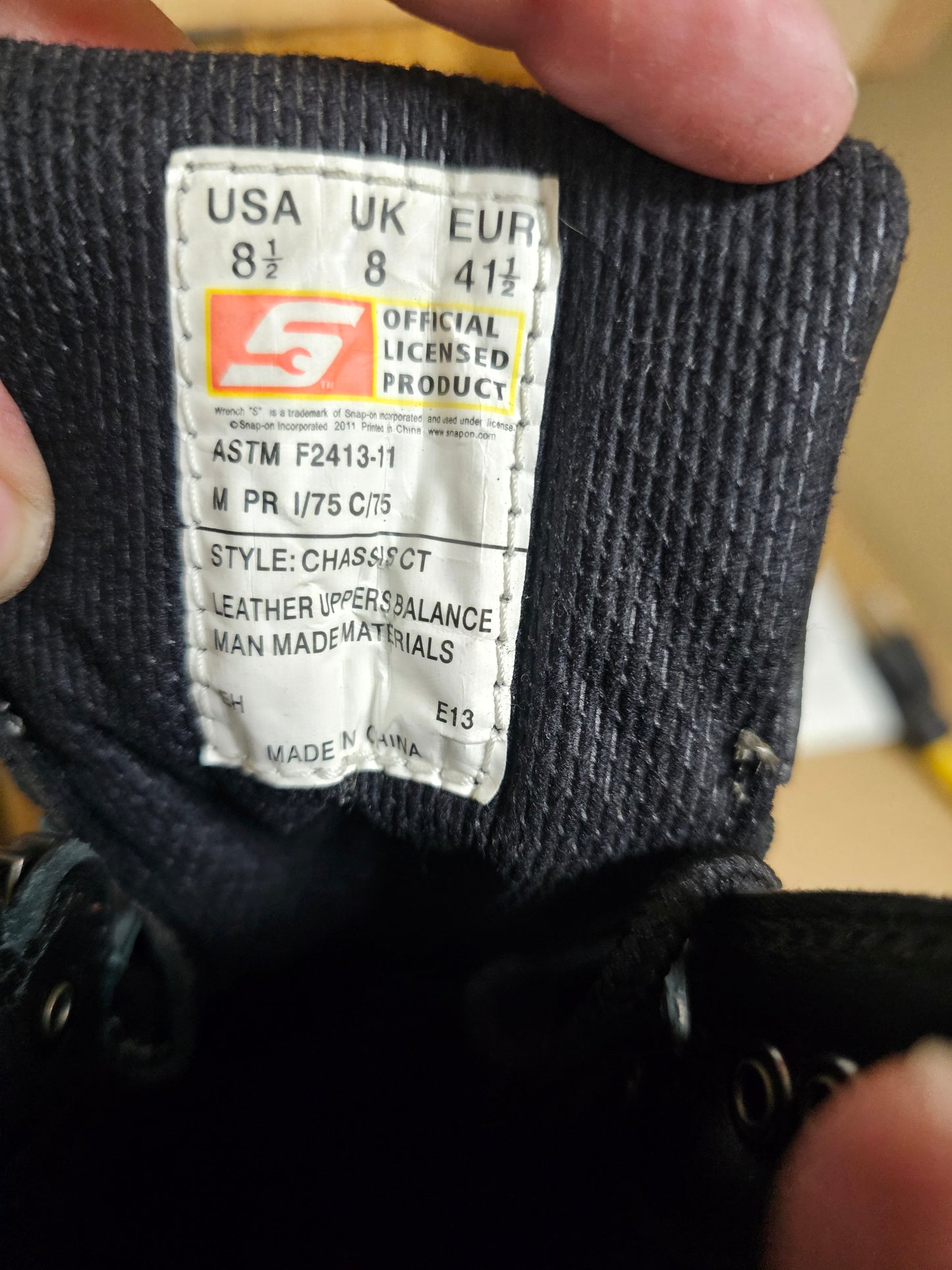 Snap-on Chassis CT composite to boots size 8.5. Brand new. light scratches from being displayed on tool truck