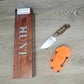 B-USA   15017-1 HIDD*N CANYON HUNTER FIXED BLADE KNIFE. MADE on a BENCH in Oregon