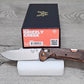 B-USA 15062  GRIZZLY CREEK  STABILIZED WOOD MADE on a BENCH in Oregon