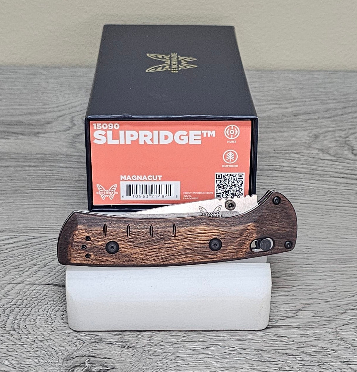B-USA 15090 SLIPR1DGE STABILIZED WOOD MADE on a BENCH in Oregon