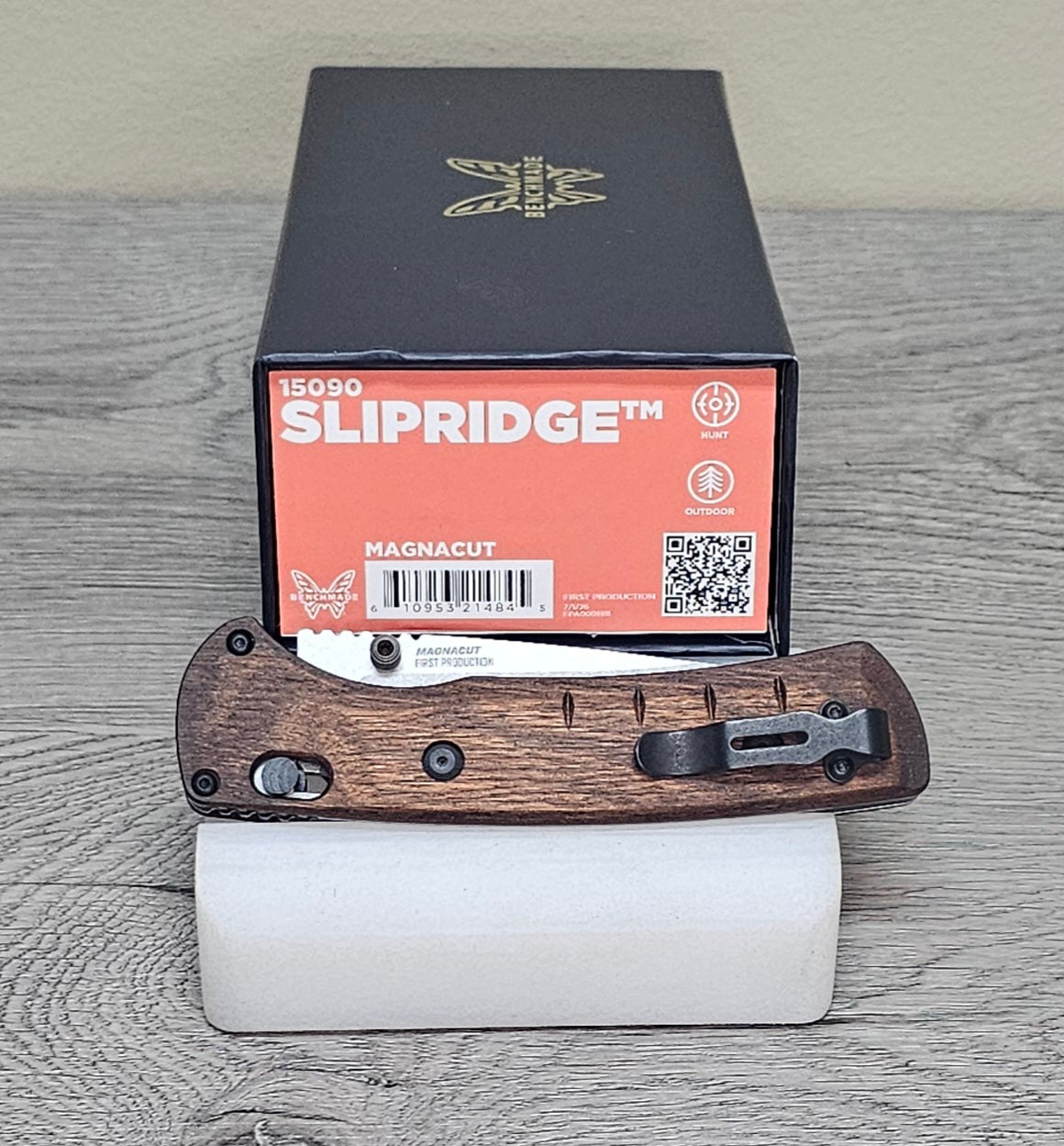 B-USA 15090 SLIPR1DGE STABILIZED WOOD MADE on a BENCH in Oregon