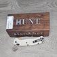 B-USA 15536GN-01  TAG*ED OUT  TAN W/ GREEN BLADE KNIFE. MADE on a BENCH in Oregon
