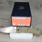B-USA 15536  TAG*ED OUT OD GREEN G10  KNIFE. MADE on a BENCH in Oregon