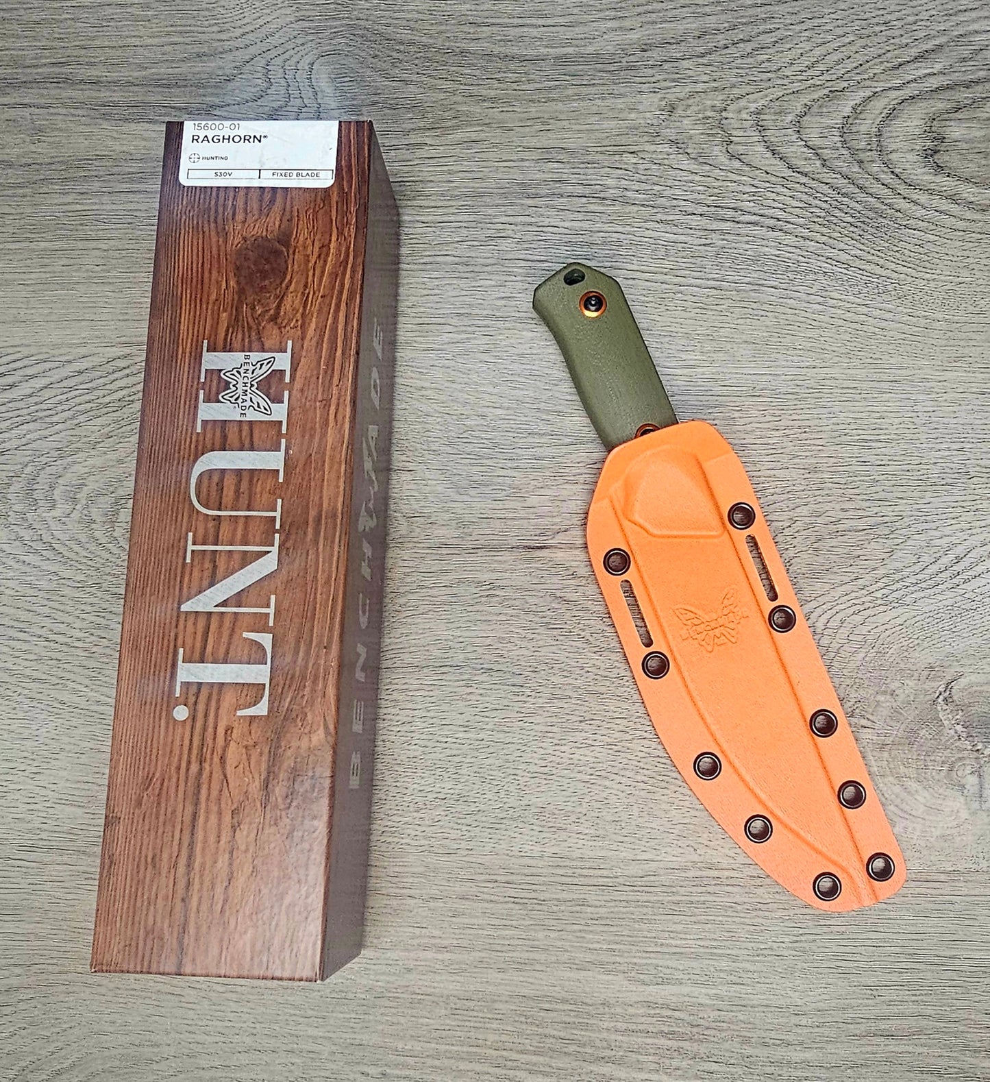 B-USA 15600-01 RAGH*RN  FIXED BLADE KNIFE. MADE on a BENCH in Oregon