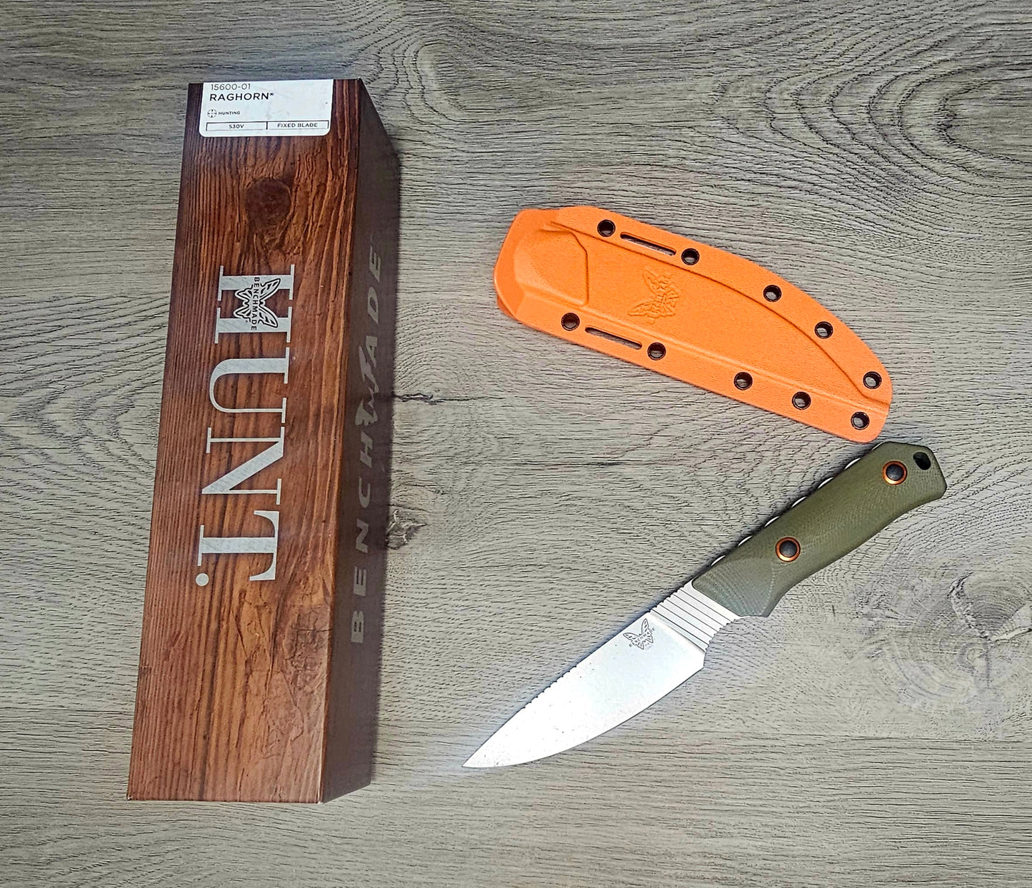 B-USA 15600-01 RAGH*RN  FIXED BLADE KNIFE. MADE on a BENCH in Oregon