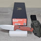 B-USA  15650-01  SLIPR1DGE RUST ORANGE FIXED  BLADE KNIFE MADE on a BENCH in Oregon
