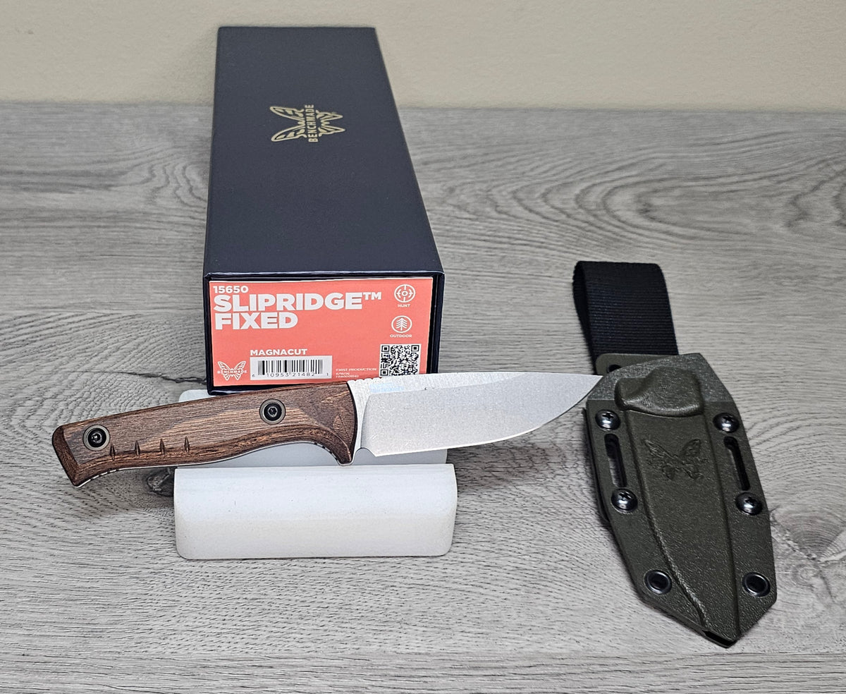 B-USA  15650 SLIPR1DGE FIXED BLADE KNIFE MADE on a BENCH in Oregon