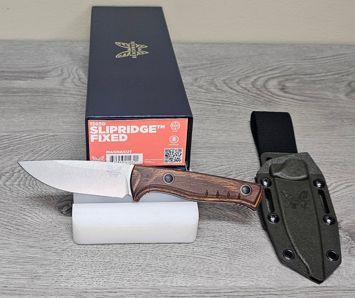 B-USA  15650 SLIPR1DGE FIXED BLADE KNIFE MADE on a BENCH in Oregon