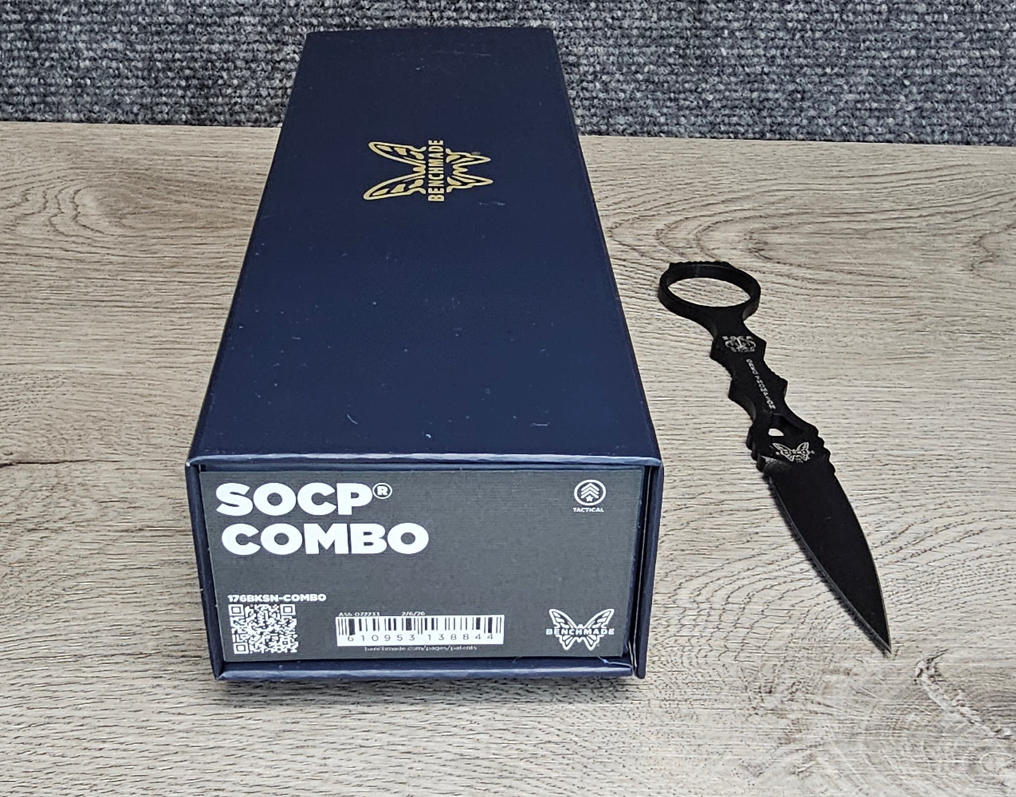B-USA 176BKSN-COMBO  SOCP DAG*ER & PRACTICE KNIFE  MADE on a BENCH in Oregon