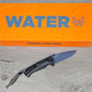 B-USA 18065sBT-01  M*NI ADIRA WATER SERIES TEMPEST GRAY FOLDING SERRATED KNIFE MADE on a BENCH in Oregon