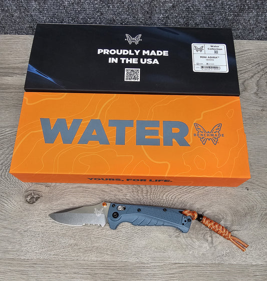 B-USA 18065s M*NI ADIRA WATER SERIES FOLDING KNIFE MADE on a BENCH in Oregon