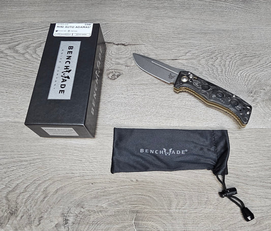 B-USA 2730-03 MINI AUTO ADAM*S CARBON FIBER  AUTO OPENING (NON 0TF) KNIFE . MADE on a BENCH in Oregon