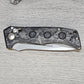 B-USA 2730-03 MINI AUTO ADAM*S CARBON FIBER  AUTO OPENING (NON 0TF) KNIFE . MADE on a BENCH in Oregon