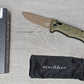 B-USA 2730FE-2 MINI AUTO ADAM*S OD GREEN G10 AUTO OPENING (NON 0TF) KNIFE . MADE on a BENCH in Oregon