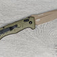 B-USA 2730FE-2 MINI AUTO ADAM*S OD GREEN G10 AUTO OPENING (NON 0TF) KNIFE . MADE on a BENCH in Oregon